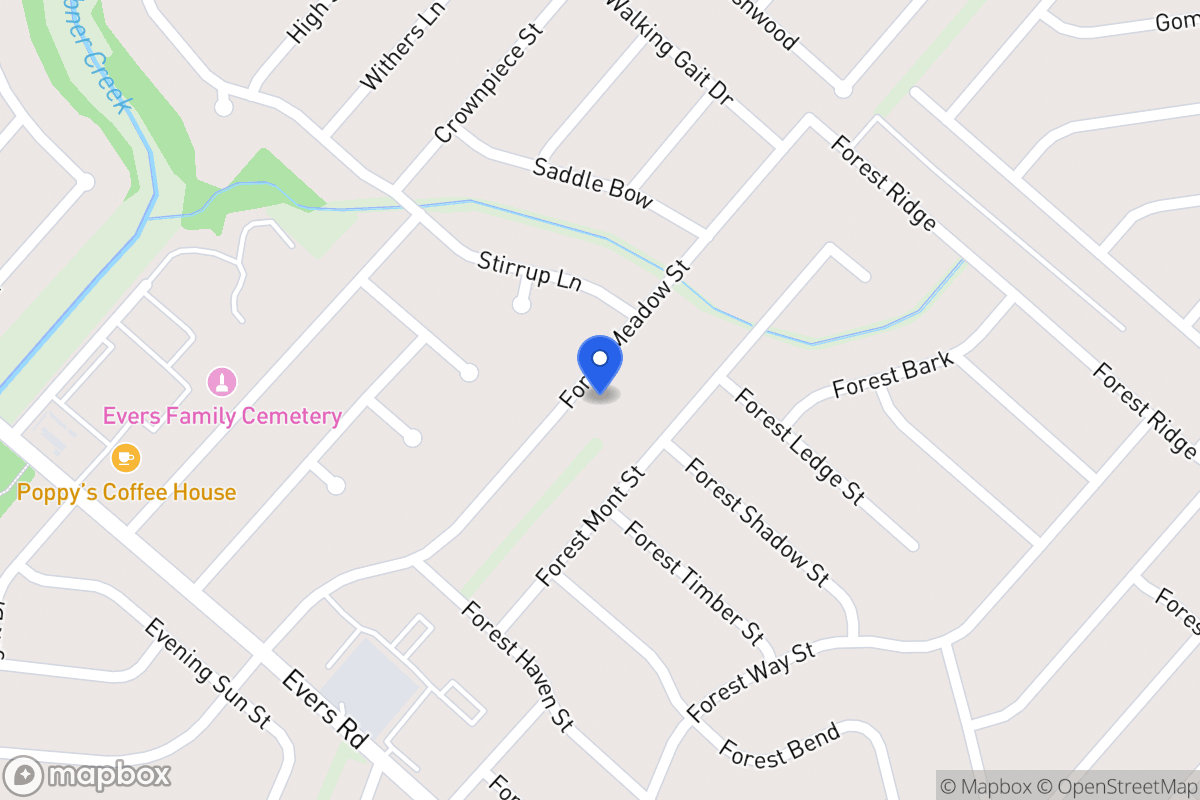 Map of 7046  Forest Meadow St