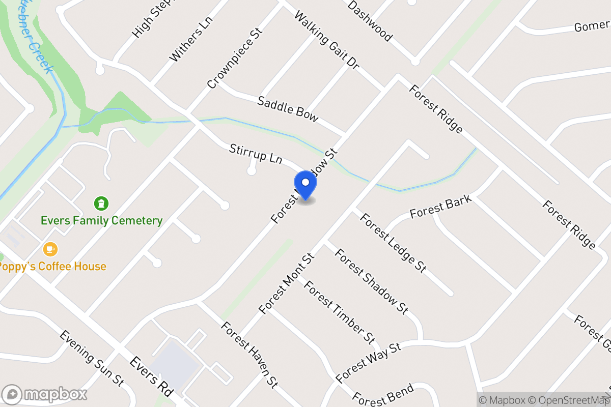 Map of 7054  Forest Meadow St