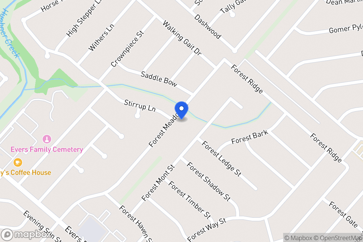 Map of 7106  Forest Meadow St