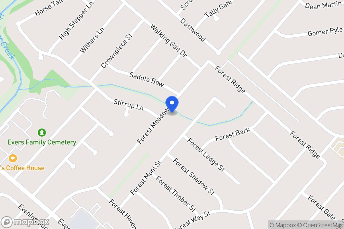 Map of 7110  Forest Meadow St