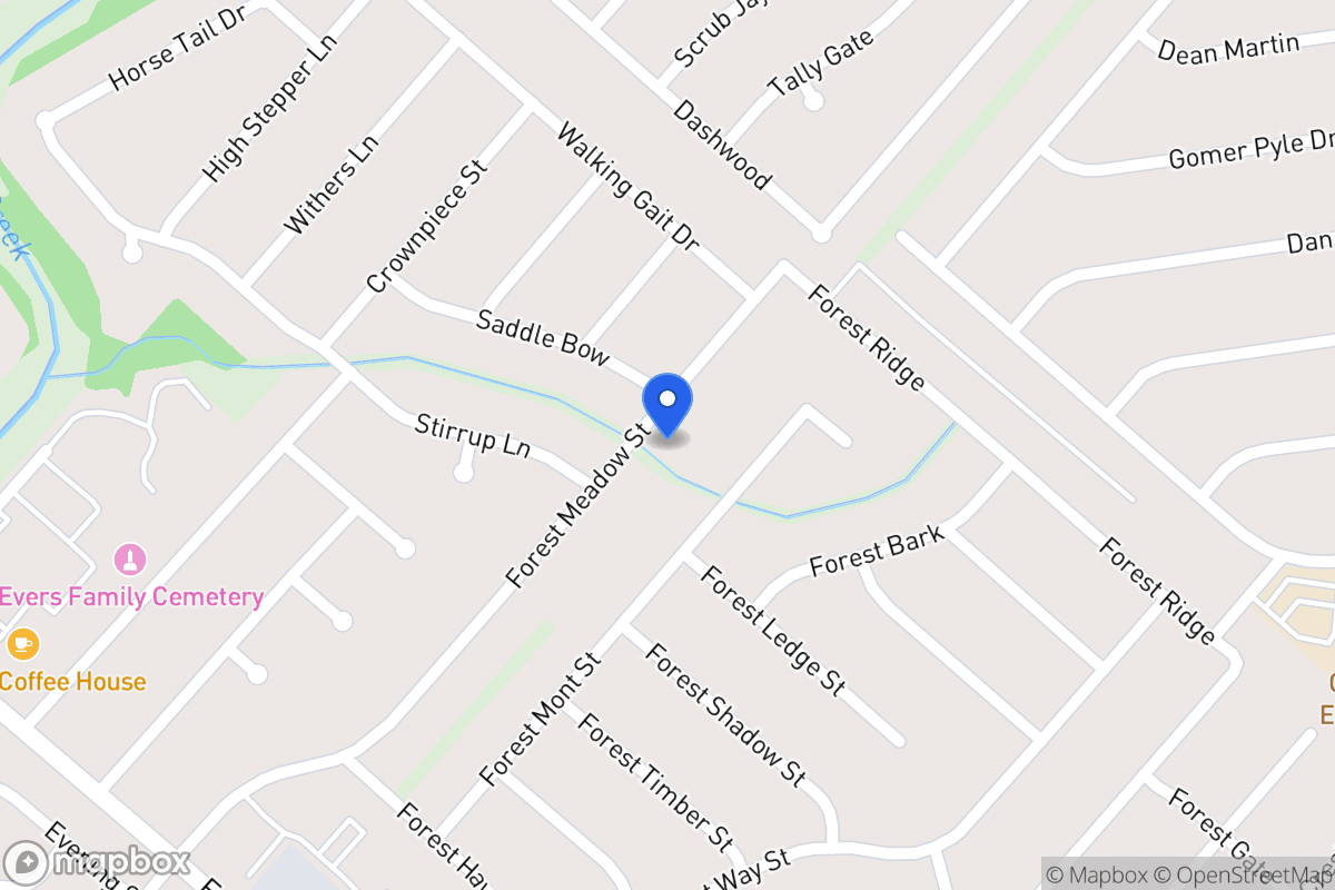 Map of 7118  Forest Meadow St