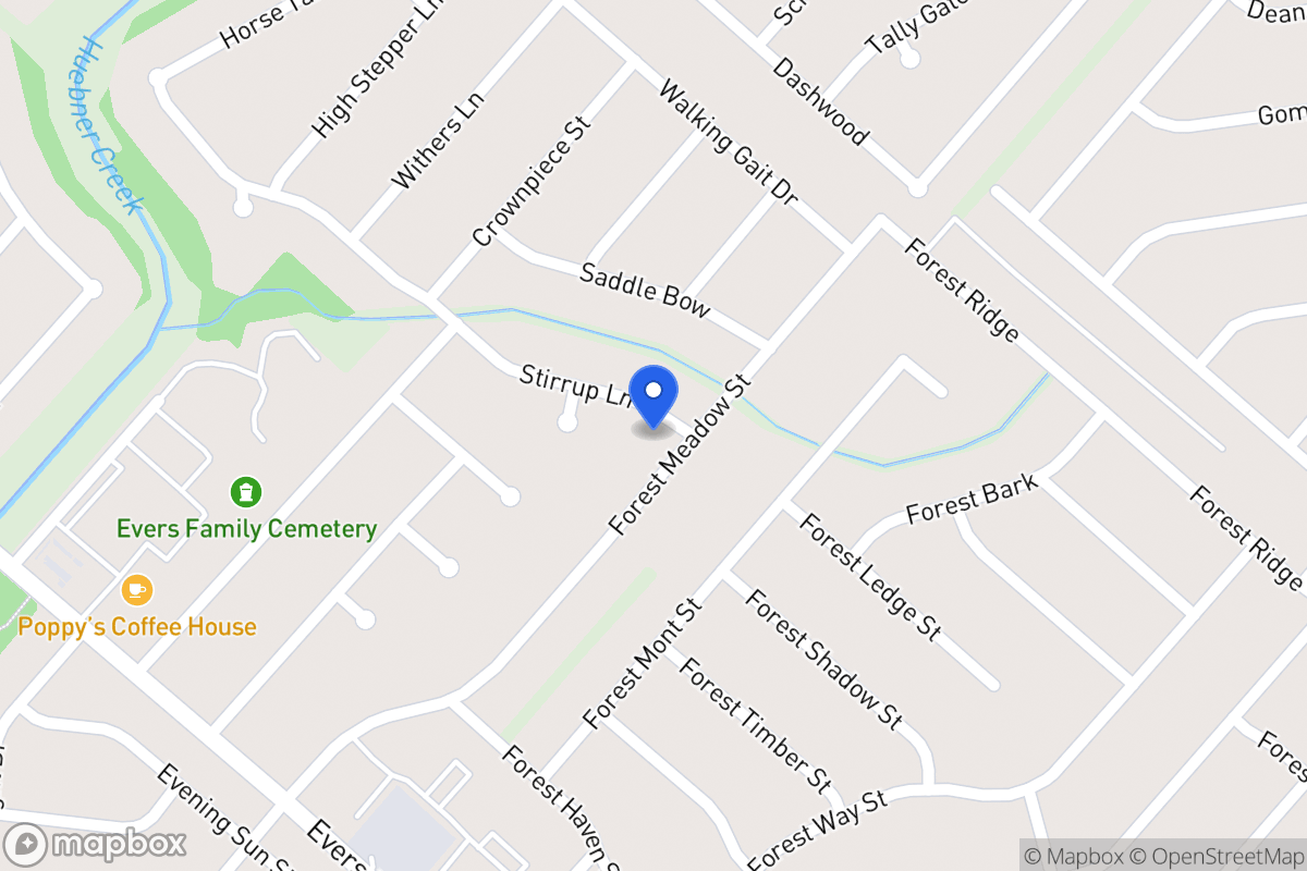 Map of 7059  Forest Meadow St