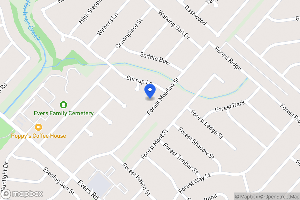 Map of 7051  Forest Meadow St