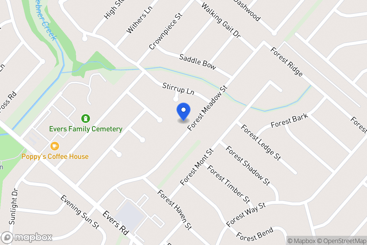 Map of 7043  Forest Meadow St