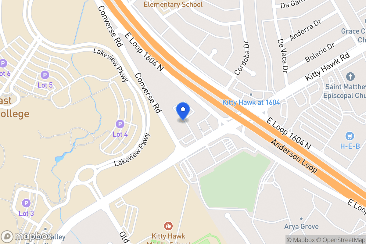 Map of 1025  Kitty Hawk Rd
