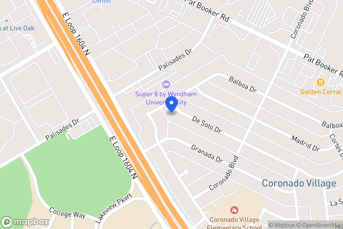 Map of 446  De Soto Dr
