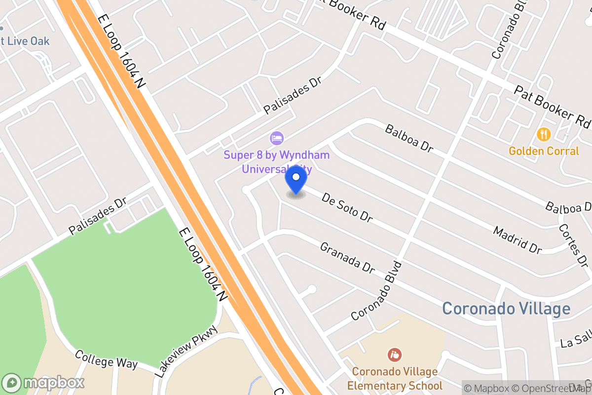 Map of 442  De Soto Dr