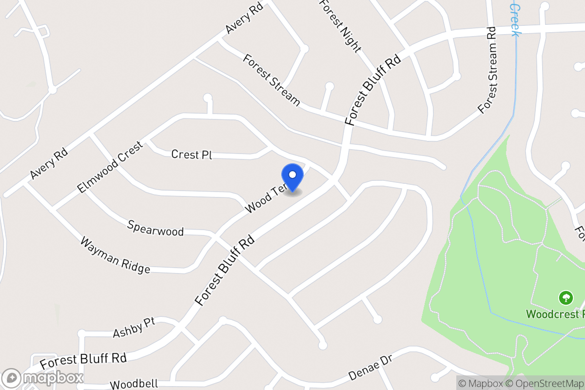 Map of 11022  Wood Ter