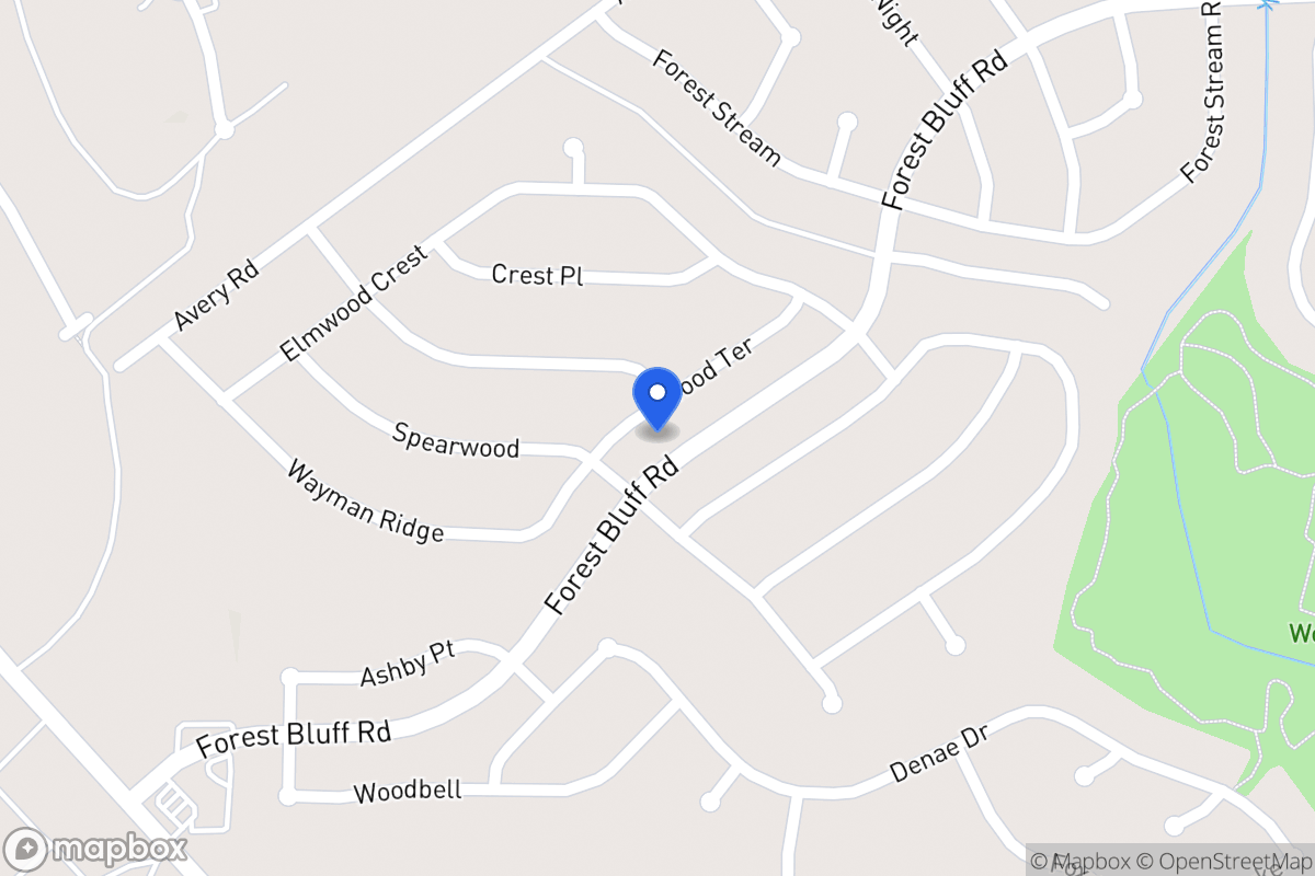 Map of 10922  Wood Ter