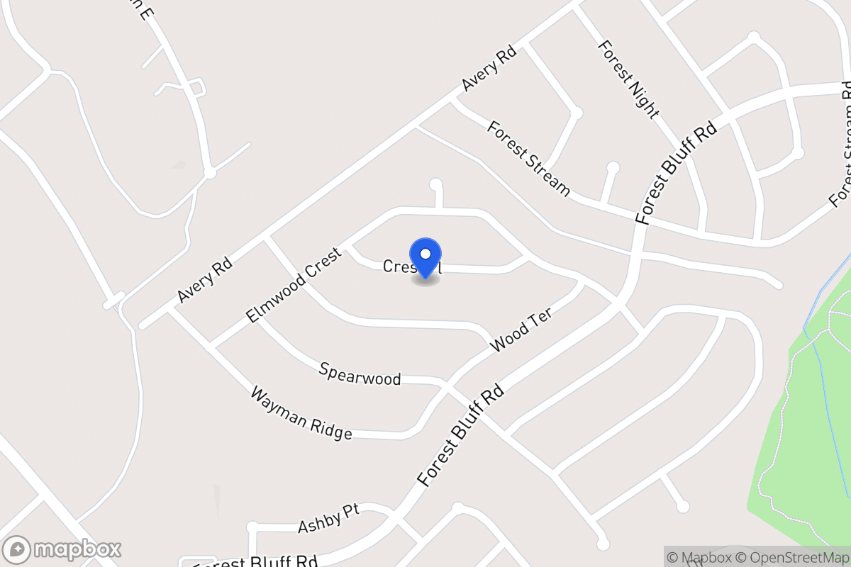 Map of 6734  Crest Pl