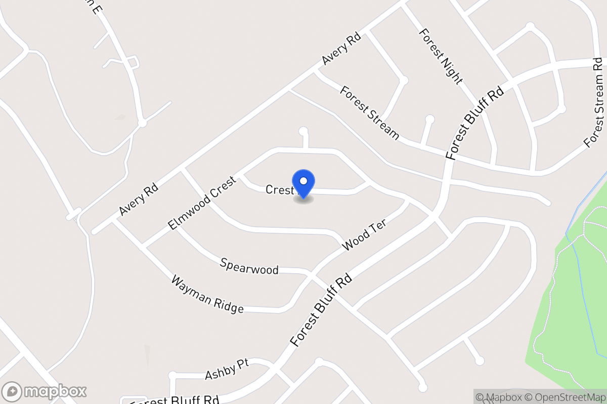 Map of 6738  Crest Pl