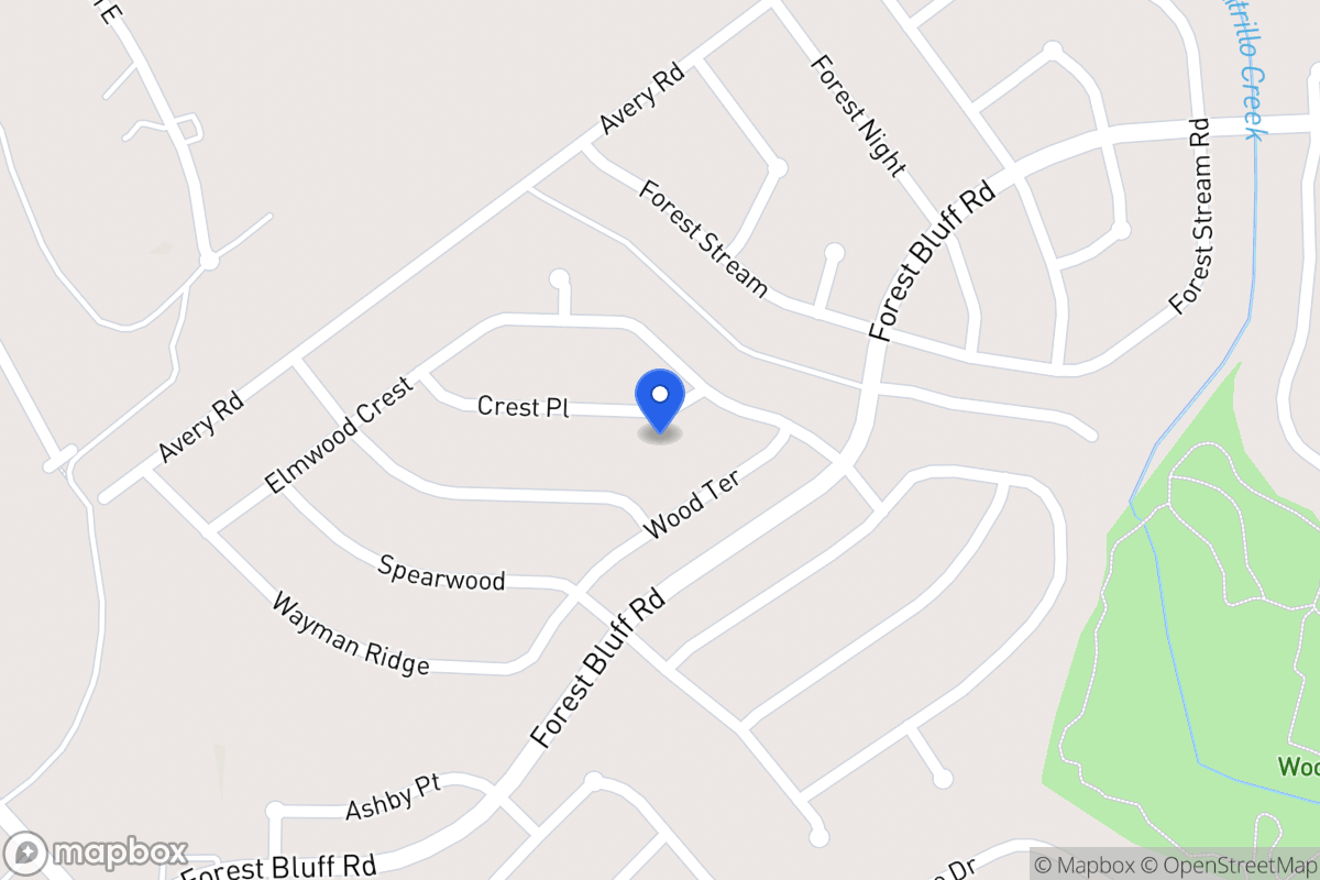 Map of 6822  Crest Pl