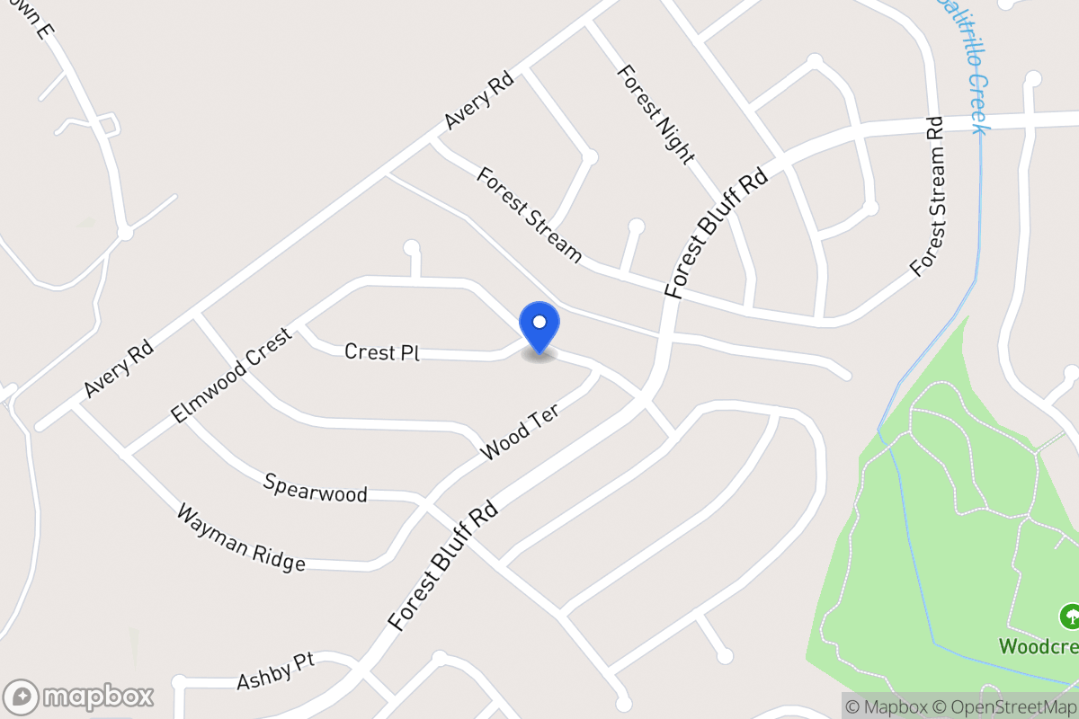 Map of 6834  Crest Pl