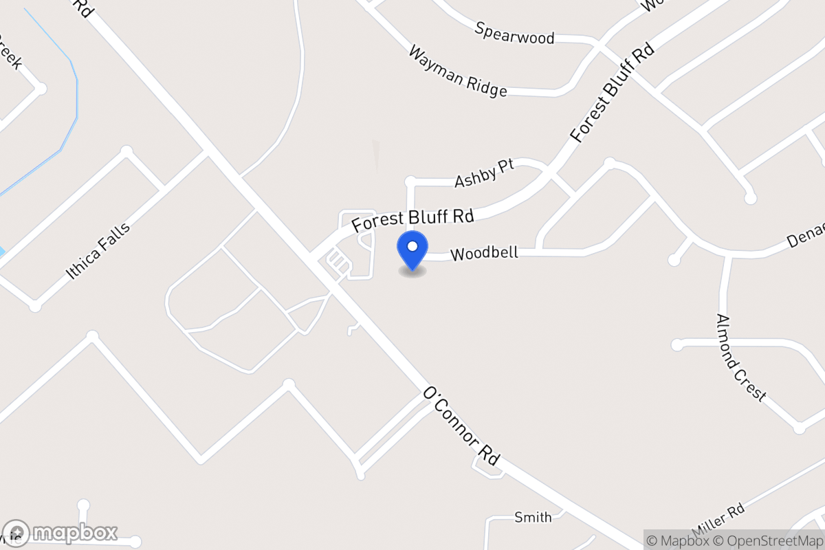 Map of 6500  Woodbell
