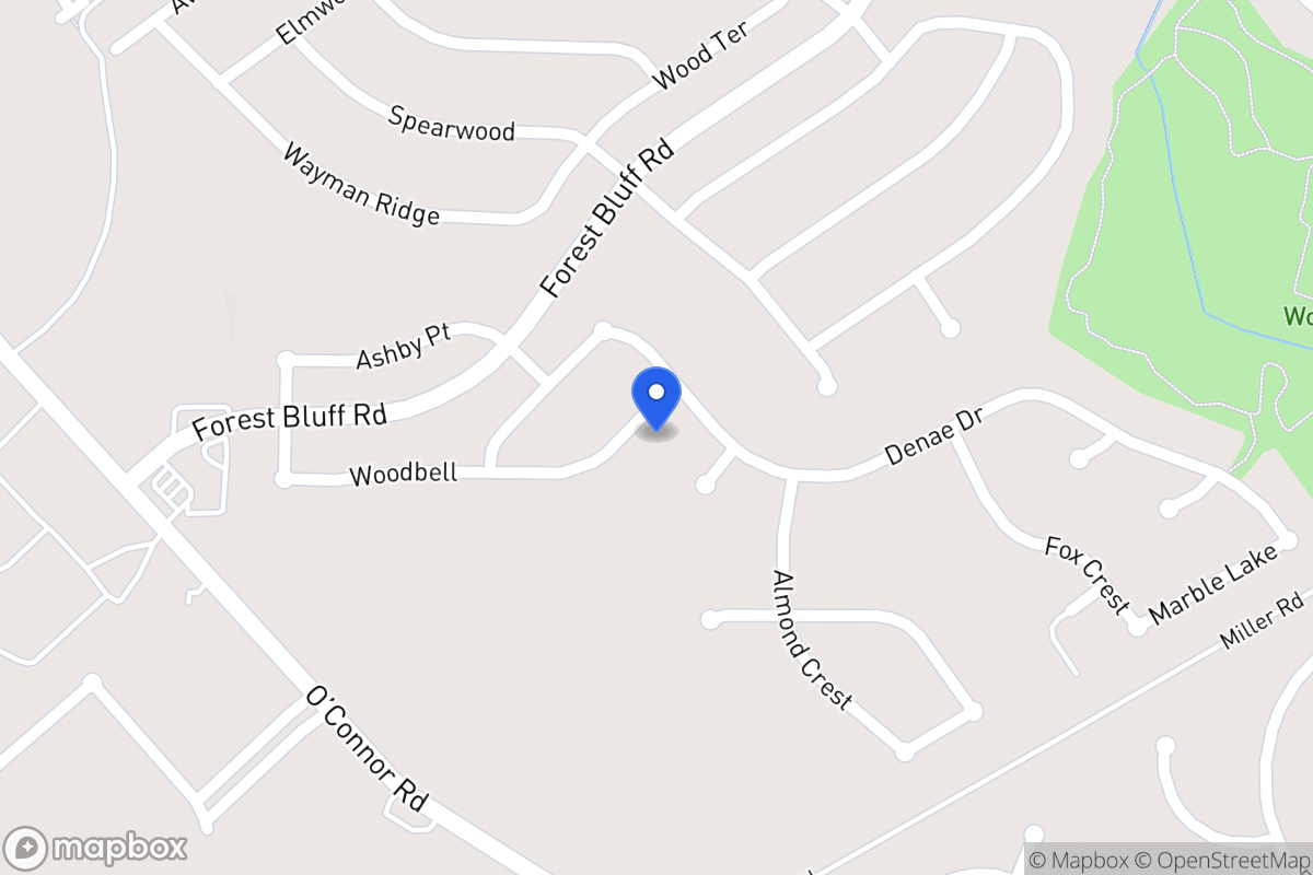 Map of 6620  Woodbell