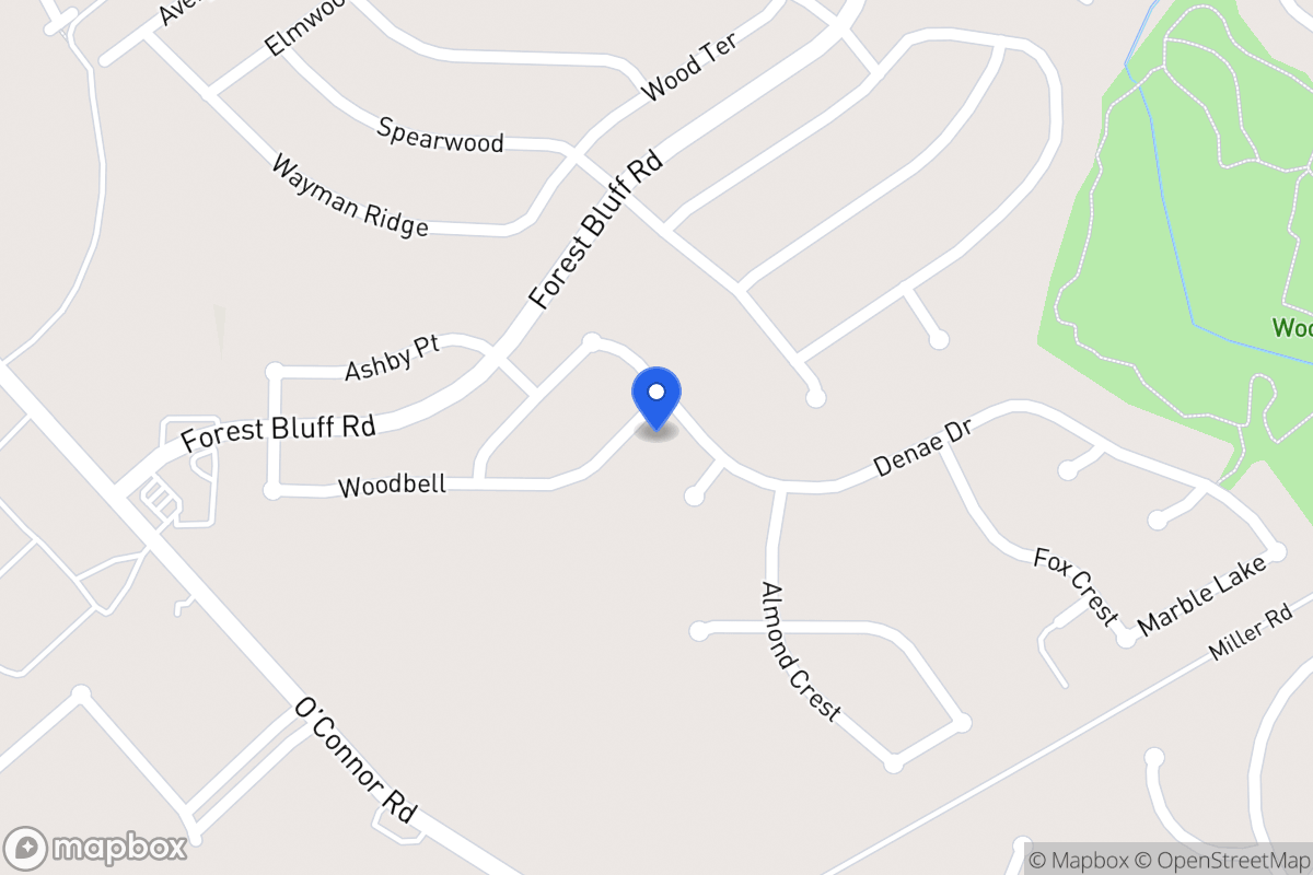Map of 6622  Woodbell