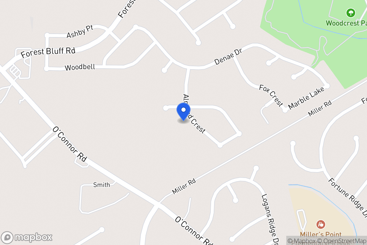 Map of 10919  Almond Crest Dr