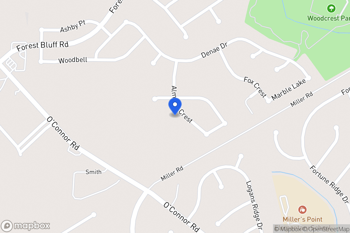 Map of 10917  Almond Crest Dr