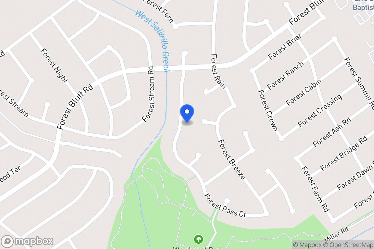 Map of 11212  Forest Pass Ct