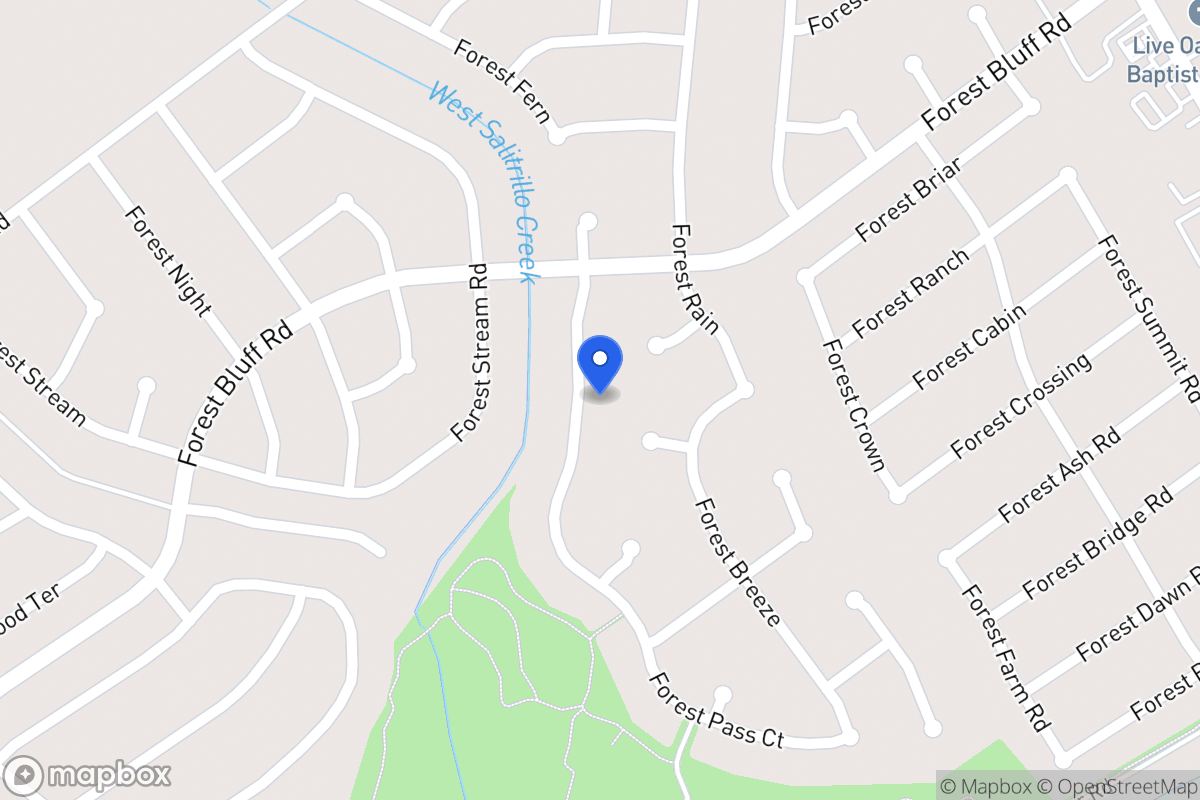 Map of 11218  Forest Pass Ct