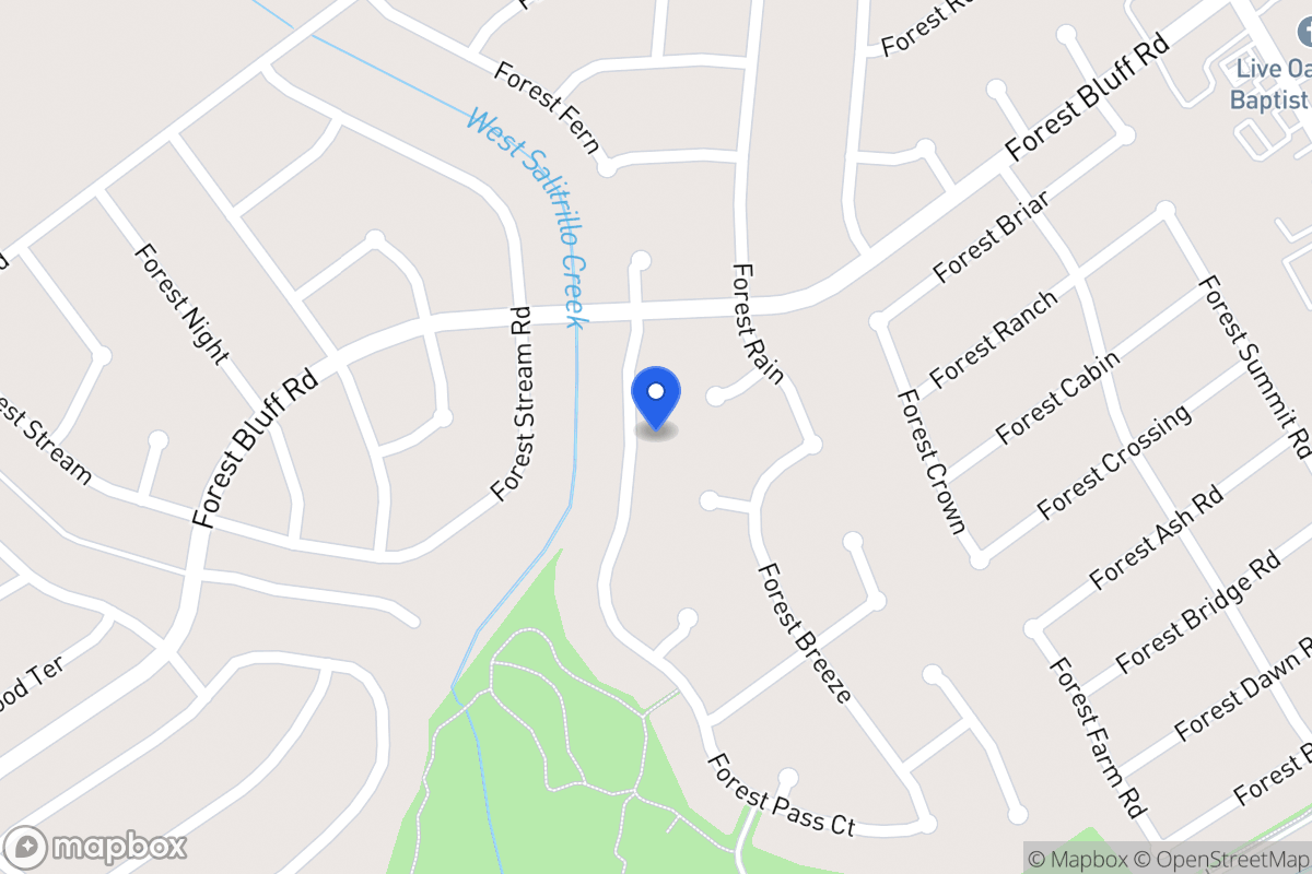 Map of 11220  Forest Pass Ct