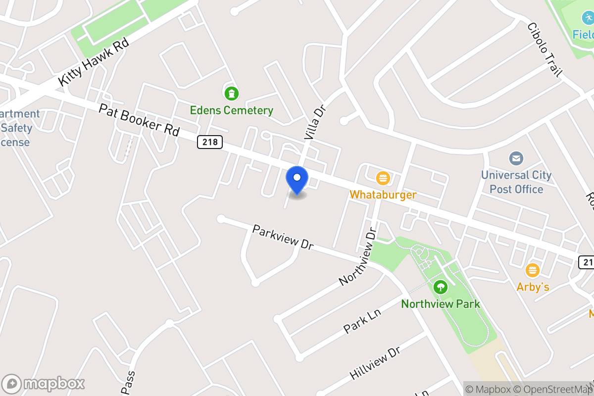 Map of 1221  Pat Booker Rd