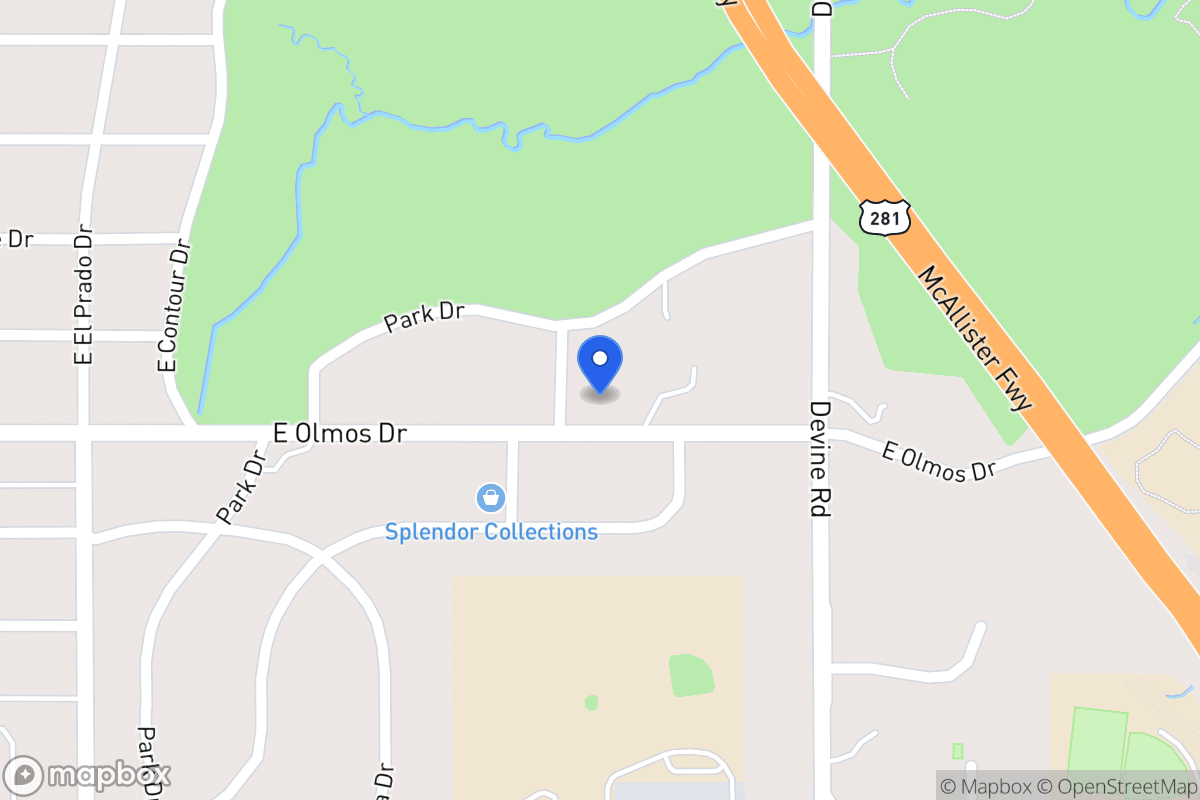 Map of 703 E Olmos Dr