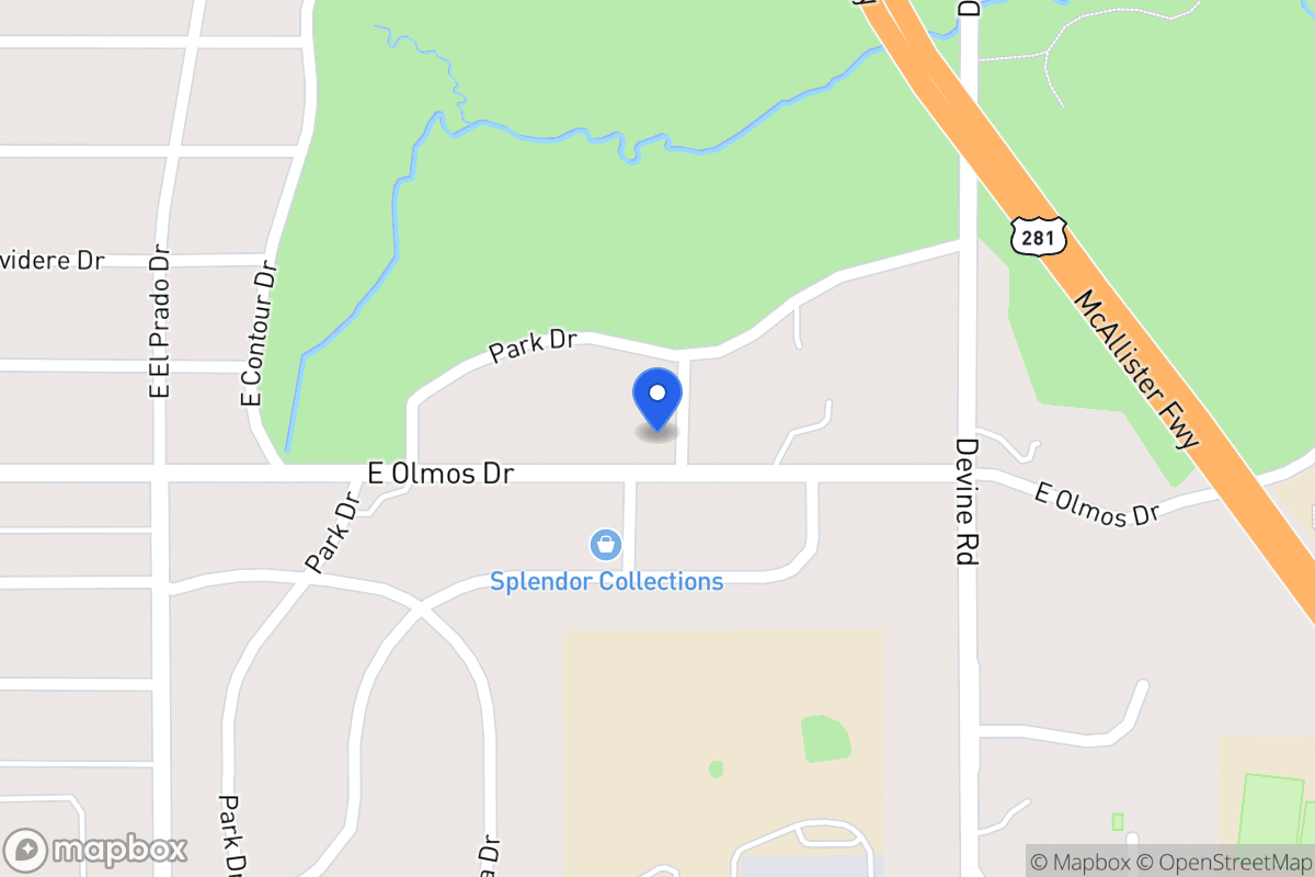 Map of 635 E Olmos Dr