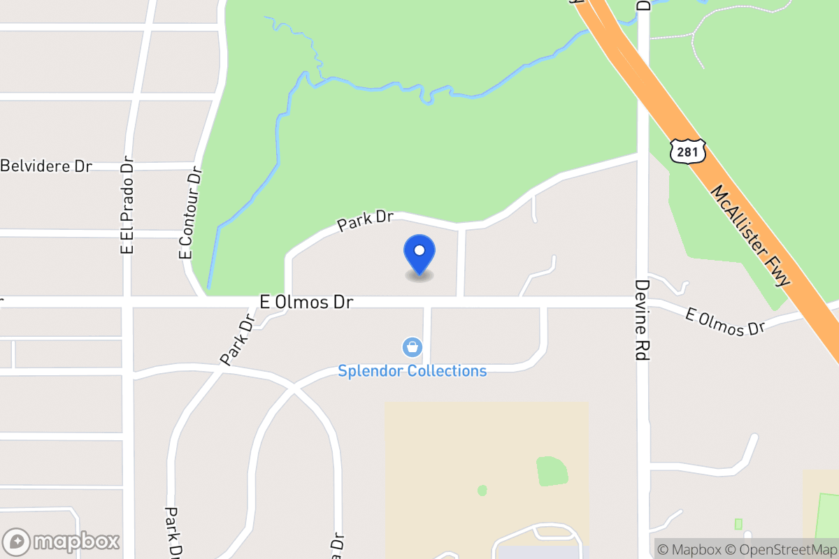 Map of 627 E Olmos Dr