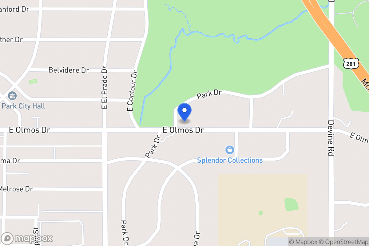 Map of 603 E Olmos Dr