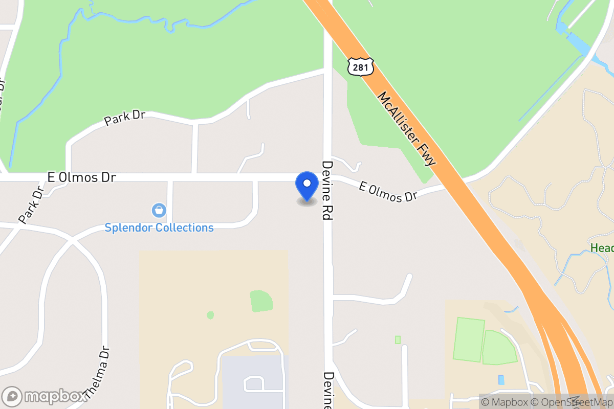 Map of 810 E Olmos Dr
