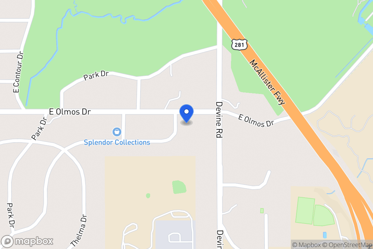 Map of 800 E Olmos Dr