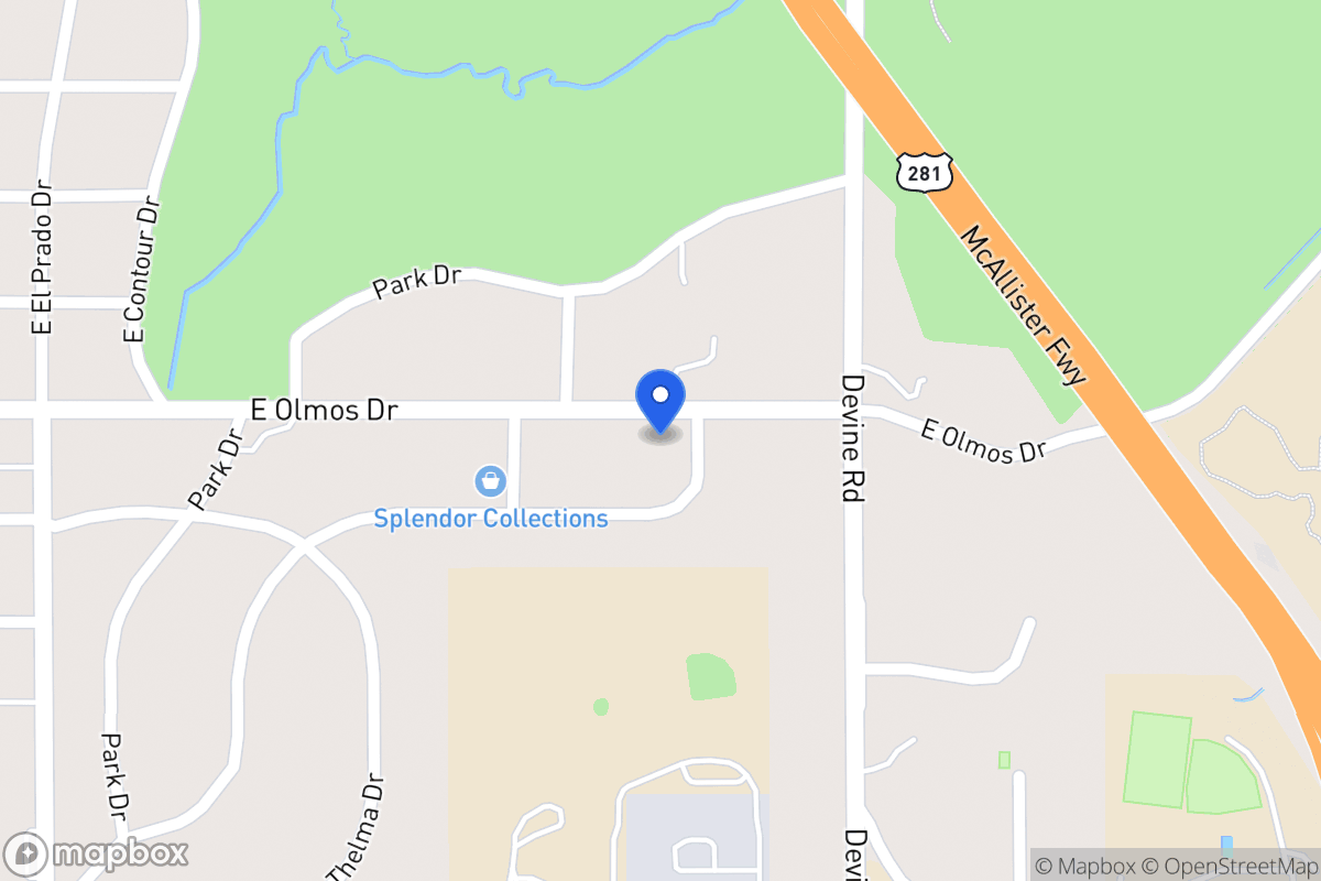 Map of 714 E Olmos Dr