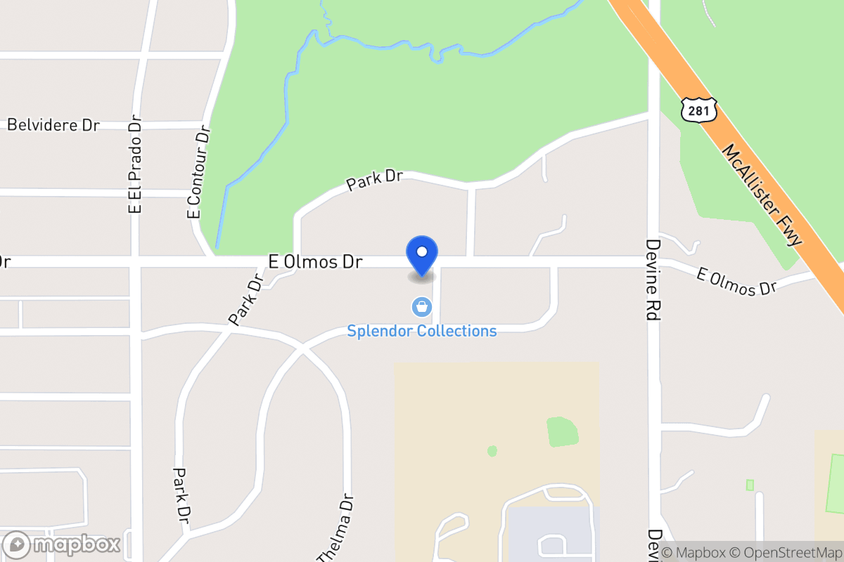 Map of 636 E Olmos Dr