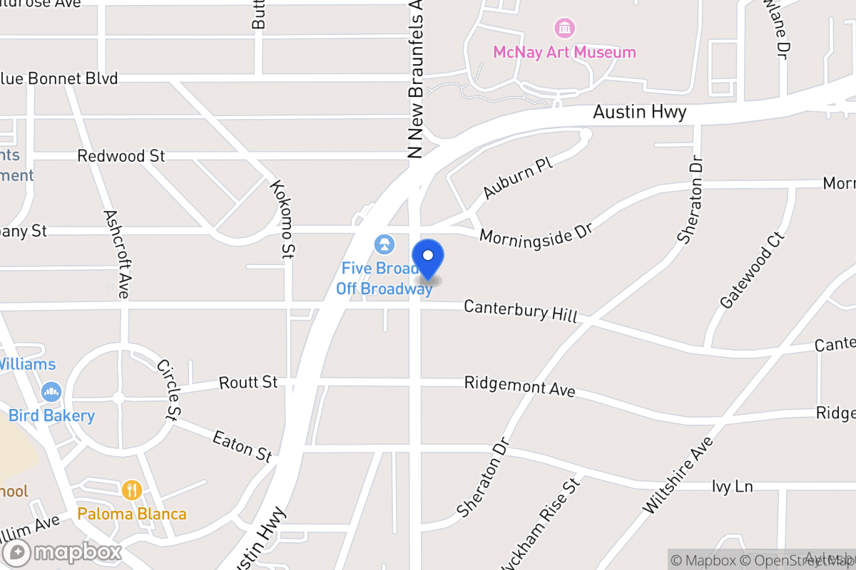 Map of 101  Canterbury Hill St