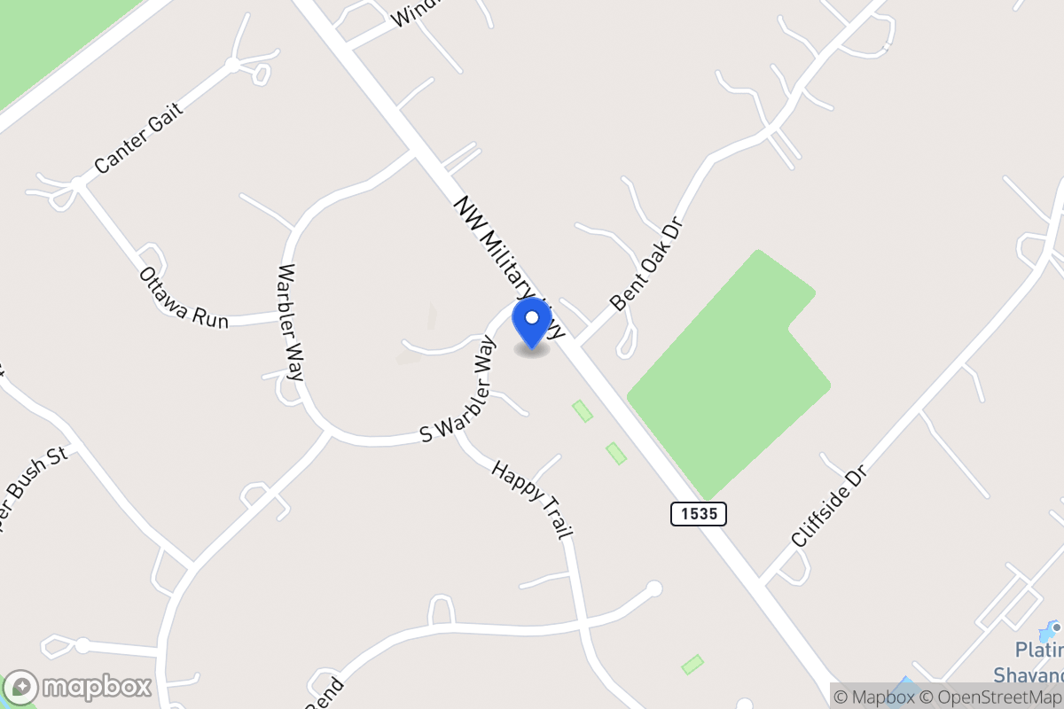 Map of 100  Warbler Way