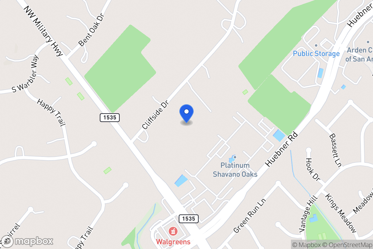 Map of 100  Cliffside Dr