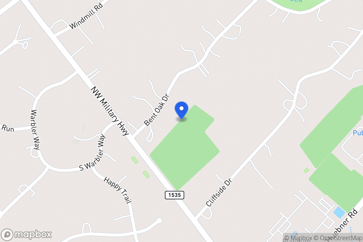 Map of 100  Bent Oak Dr