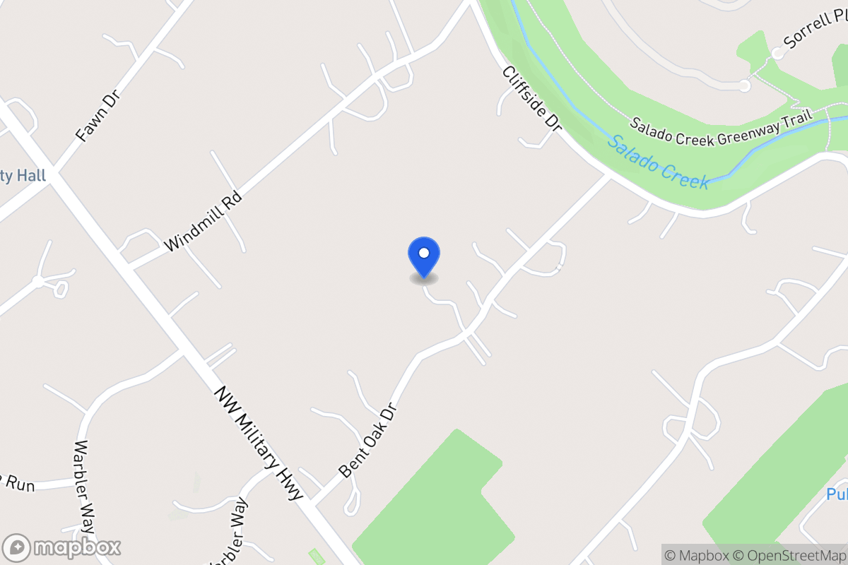 Map of 107  Bent Oak Dr