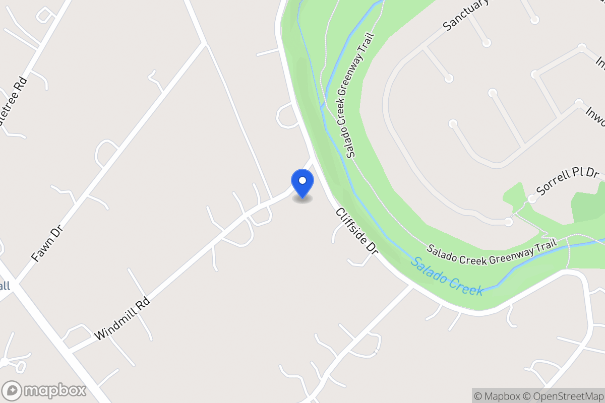 Map of 308  Cliffside Dr