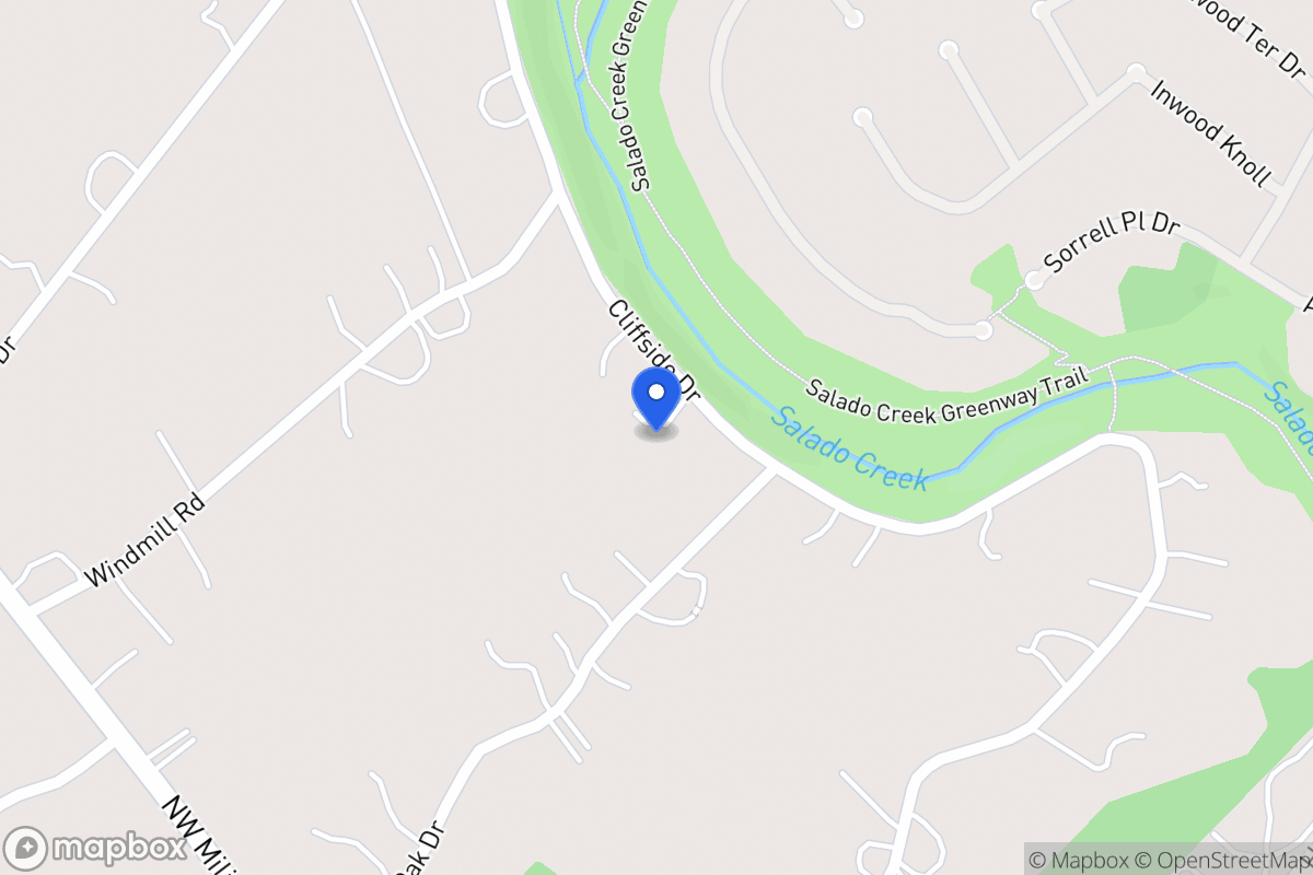 Map of 302  Cliffside Dr