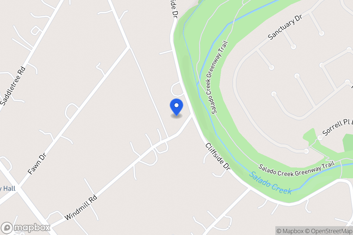 Map of 400  Cliffside Dr