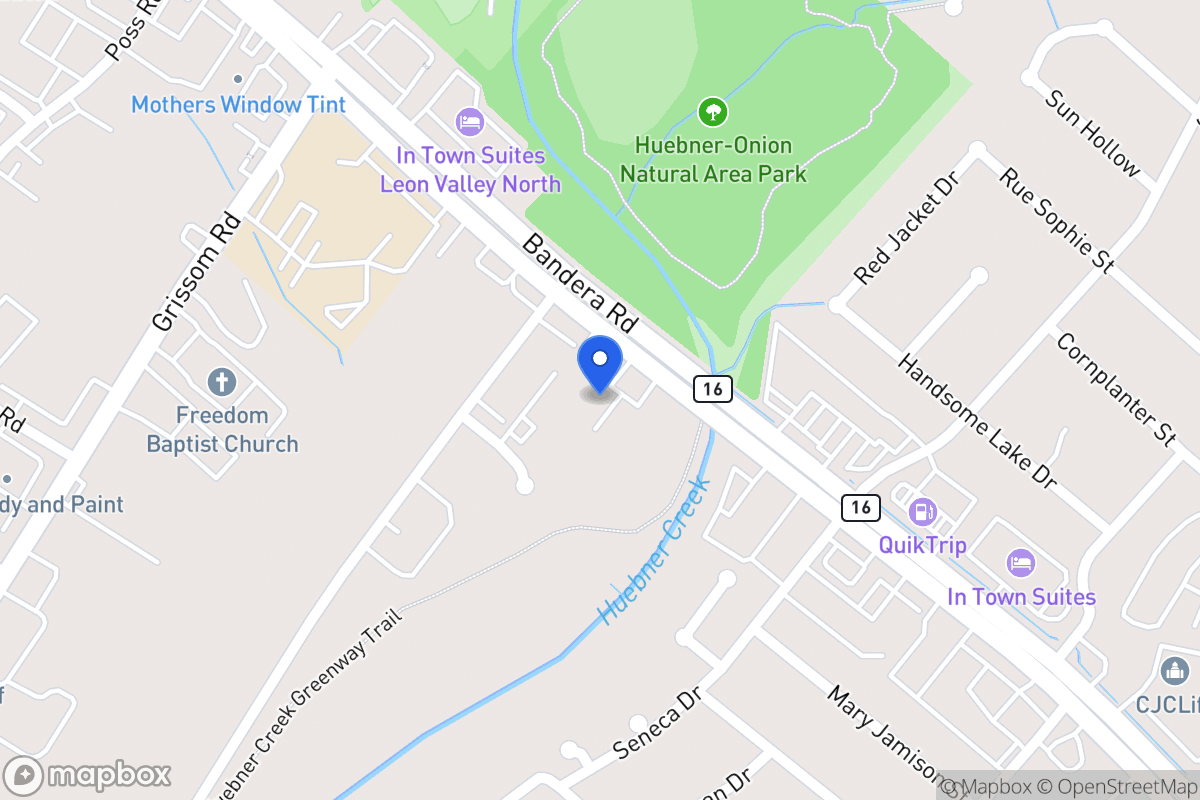Map of 6520  Bandera Rd