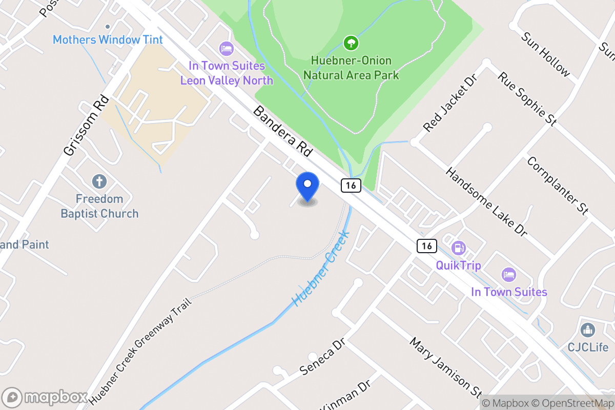 Map of 6516  Bandera Rd