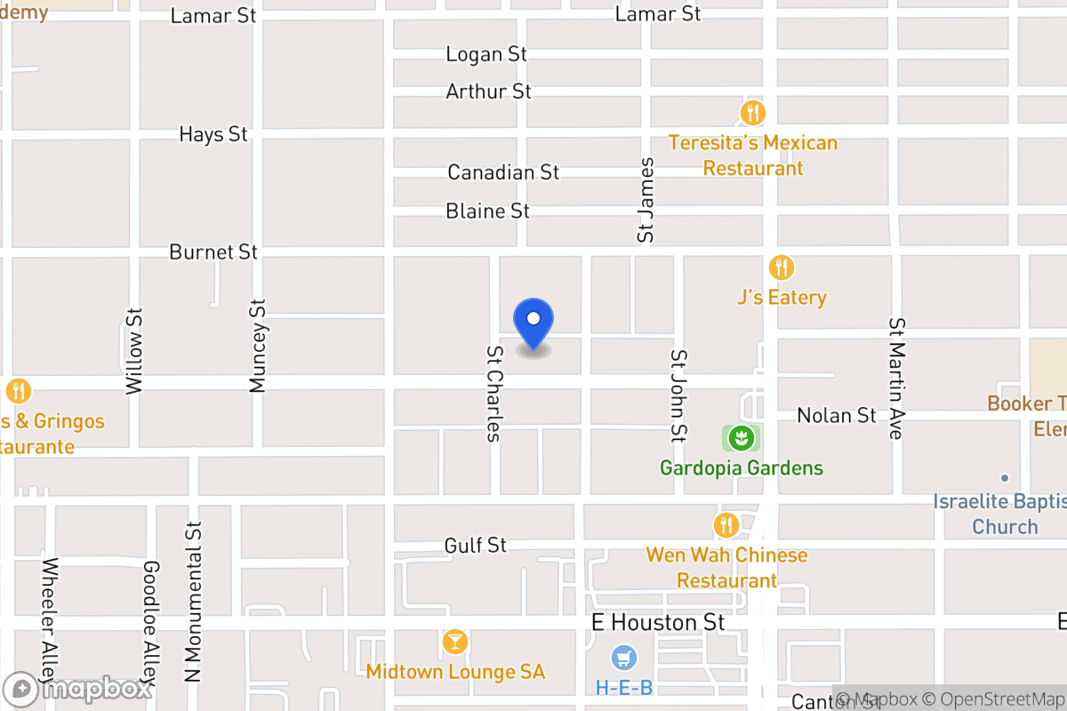 Map of 1309  Nolan St