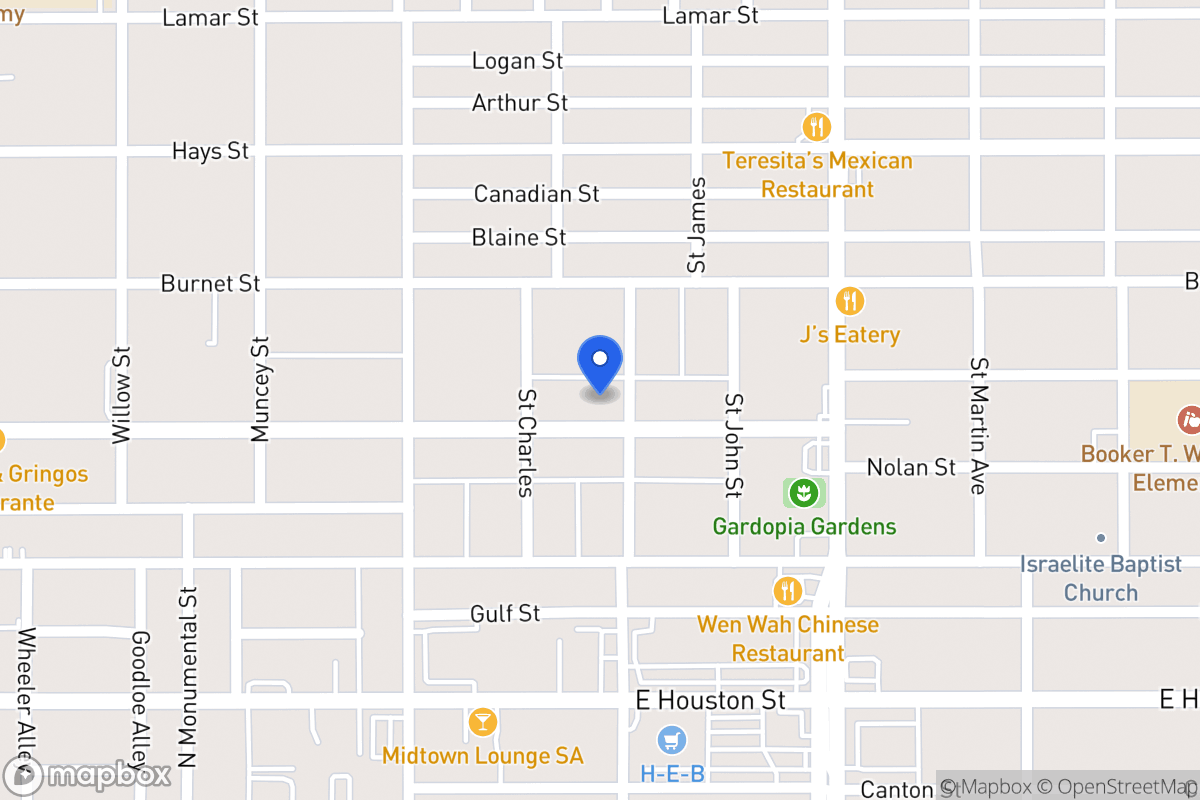 Map of 1319  Nolan St