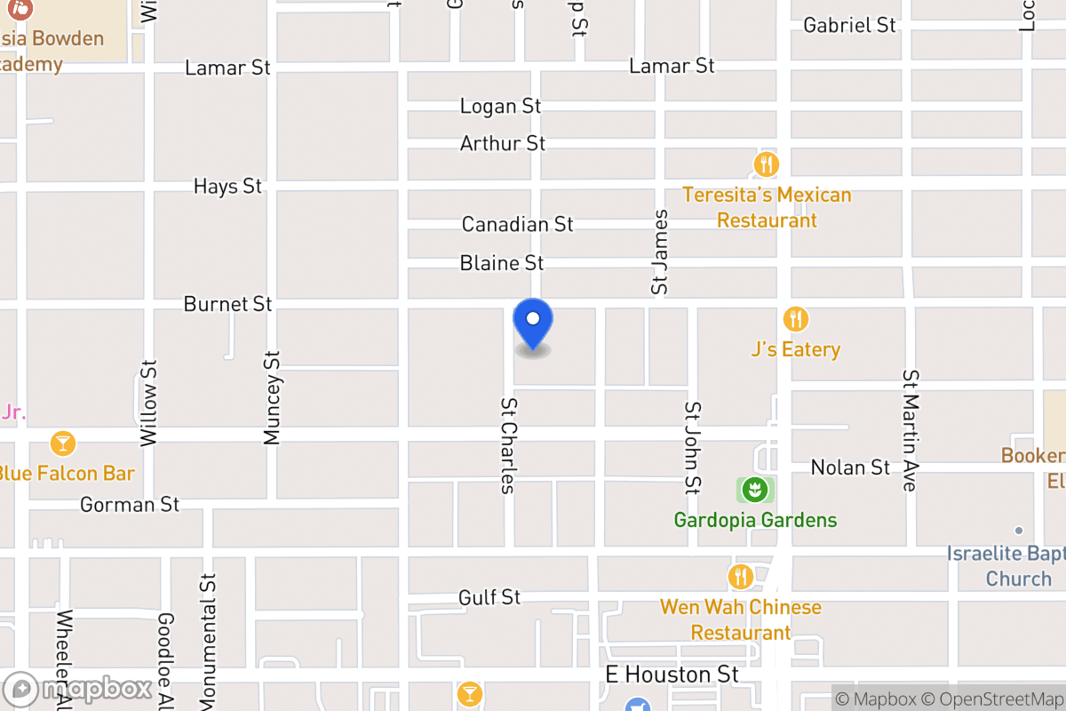Map of 222  Saint Charles