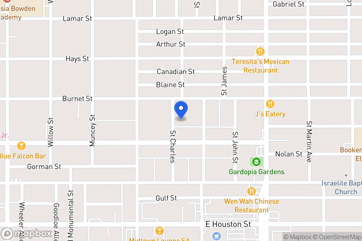 Map of 218  Saint Charles