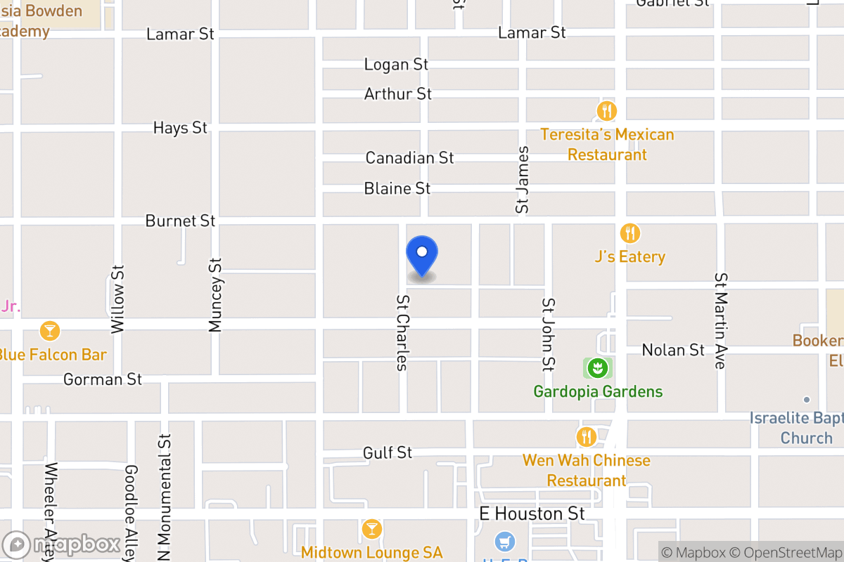 Map of 216  Saint Charles