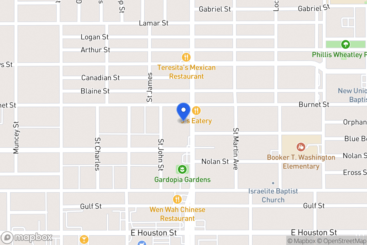 Map of 723 N New Braunfels Ave